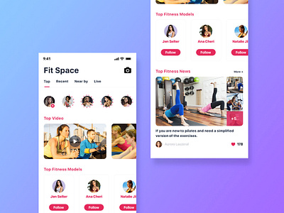 Fit Space App app concept best best app best design best designers design fitness fitness app interaction design ios iphone 10 ui uidesign userexperience userexperiencedesign userinterface userinterfacedesign ux ux design x