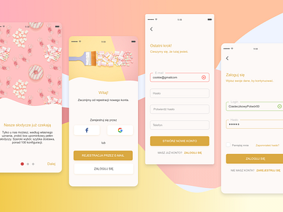 Candy Gift Boxes - App Onboarding app app concept app design candy clean design graphic design minimal mobile onboarding shop sketch ui ux