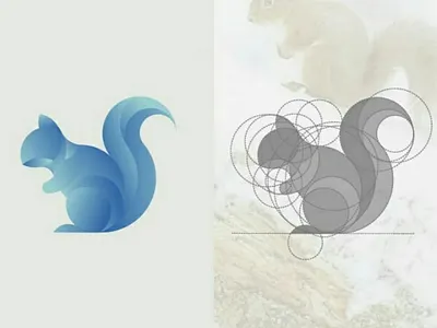 blue squirrel animal brand brand identity designer graphic design logo logo designer
