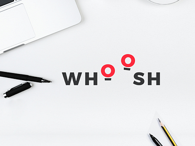 Whoosh Logo brand designer graphic logo