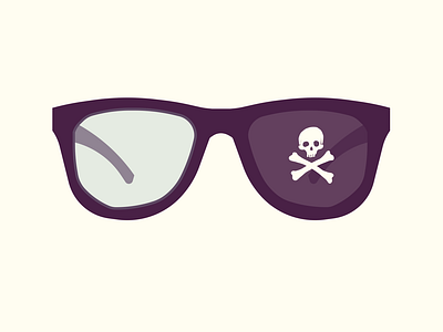 Modern Pirate glasses hipster pirate pirate ship skull and crossbones wayfarer