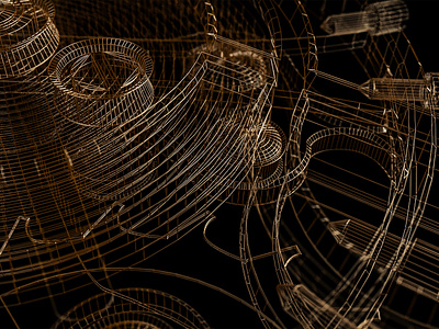 Style frames | C4D | Arnold renderer | 2 3d 3drender arnoldrender c4d cinema 4d gold mechanism metal render renderings watch wireframes