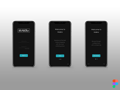 Makro UI app concept design designer figma simple ui