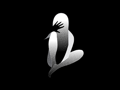 Don't look at me 2d feelings figure flat illo illustration illustrator minimal mood personal vector vibes