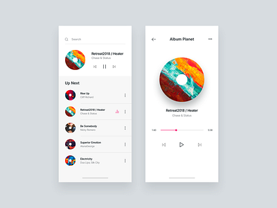 Music Player app audioplayer design iphone x mobileapp music music player music player ui ui ux