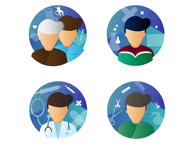 Services app barber branding design doctor helper icon illustration learning teaching ui ux vector