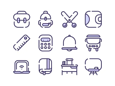 Back to School :) backtoschool blackboard bus childhood icons school schoolbag schoolsupply study supply