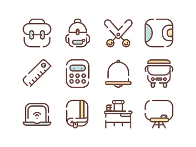 Back to School :) backtoschool blackboard bus childhood icons school schoolbag schoolsupply study supply