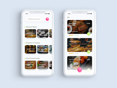 Food Ordering App app apps apps design appscreen food food app ios iphonex mobile mobile app mobiledesign uidesign