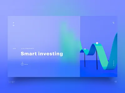 UI Exploration - Smart Investing 3drender clean concept dailydesign dailyui design emm inspiration interface ui web