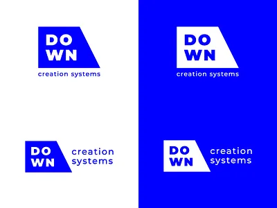Down Brand brand brand and identity contrast logo logotype mark