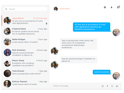 Messaging - Daily UI 013 daily ui messaging texting ui ux design ui design