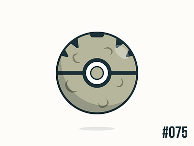 Pokéballday #075 Graveler Ball clean graveler illustrator nintendo pokeball pokeballday pokemon pokéball pokéballday pokémon vector