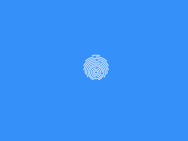 Fingerprint Micro Interaction debut fingerprint first dribbble first shot micro interaction