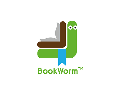 BookWorm™ design thirty day logo challenge thirtylogo thirtylogochallenge typography vector