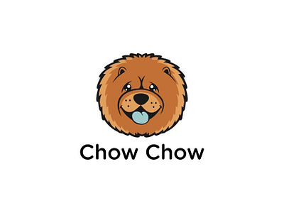 Chow Chow Dog animal logo chow chow cute logo icon logo logo design