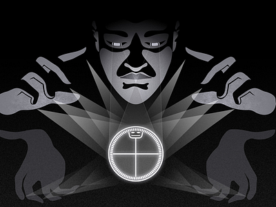 Flow affinity designer black flow graphic hands ifá illustration light spiritually vision