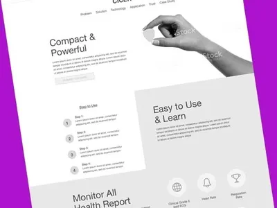 Healthcare IT art direction responsive design ui website wireframe wireframe design