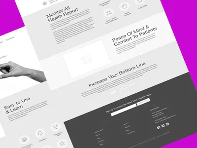 Healthcare IT design responsive responsive layout ui website wireframe wireframe design