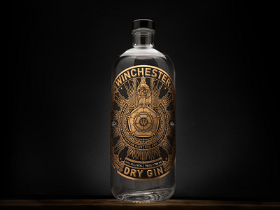 Winchester Gin packaging design