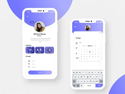Daily UI Challenge #05 Profil 005 profil animation app app animation app concept app designer appdesign daily ui challenge dailyui design flat minimal principle profil settings sketch ui user interface ux