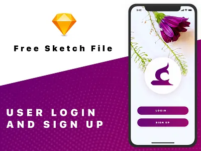 Free Sketch file for login and register view free free sketch login signup ui