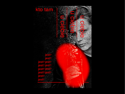 Kto tam u Ciebie jest? music nosowska osiecka poland poster procreate red shapes song warsaw