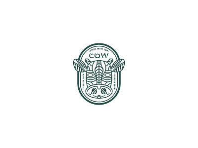 Cow Logo animal cattle cow illustration logo
