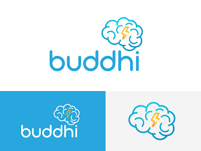 Buddhi branding design flat icon illustration logo vector