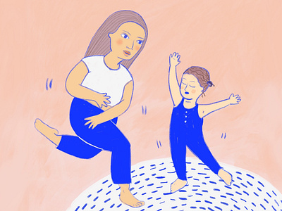 Dance party illustration procreate