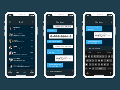 Messaging App adobe adobexd chat chat app iphone iphonex message messanger ui