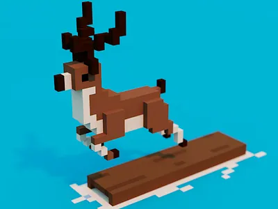 Icon for a new game 3d c4d cinema4d design game gaming icon mobile games pixel voxelart