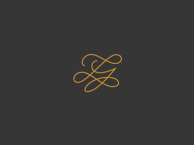 LY-F Monogram line logo ly merge monogram swirl symbol typography wedding