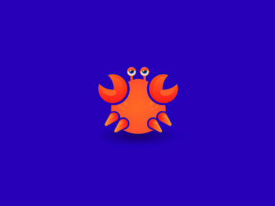 Crab cartoon crab design flat flat design full color icon illustration sunday vector