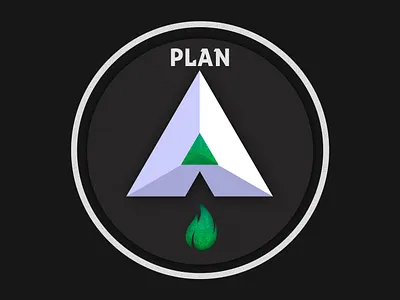 Plan A - [Esmeralda] a emerald esmeralda fire fuego letra letter logo plan