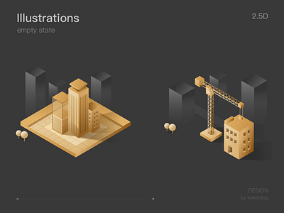 Design Tool Empty State 2.5d app building design empty state icon icons illustration illustrations pc ui ux