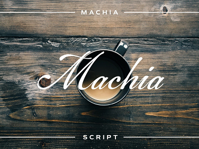 Machia font font design type design typeface