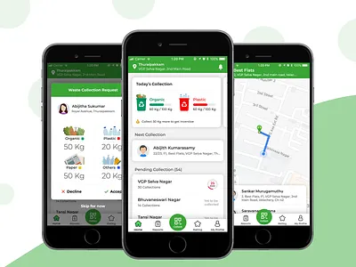 Waste Management - Product Concept concept design ios ui user experience design ux waste collection waste management