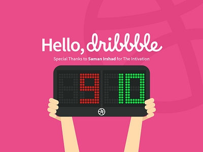 Hello, dribbble. I'm Arief debut design dribbble first shot first shot flat design hello pratamahany vector