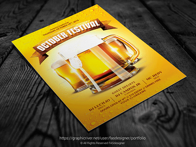 October Festival advertising album beer club cocktalis concert country dj event fasdesigner fest flayer flyer gates guest info marketing midnight music new event