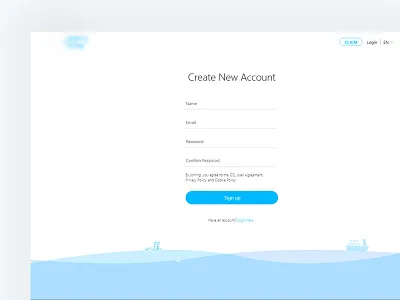 Register Page UI create new account register signup web register websignup