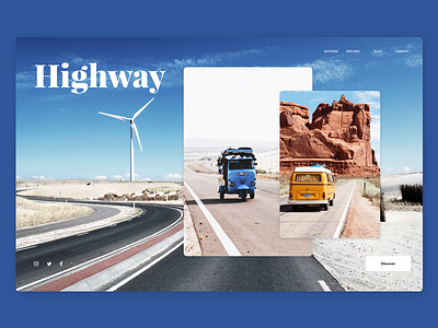 Daily Landing Page highway landingpage road ui uiux