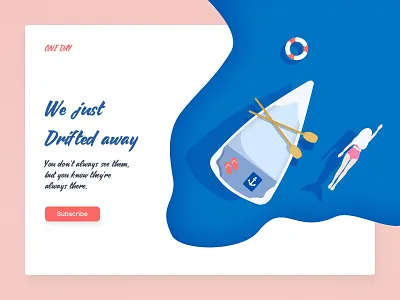 Mermaid lake illustration boat girl header illustration illustrator lake landing mermaid water