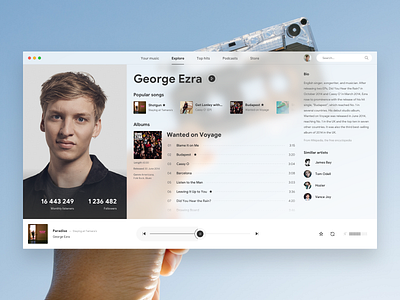 Music player app design mac app music music player ui ux