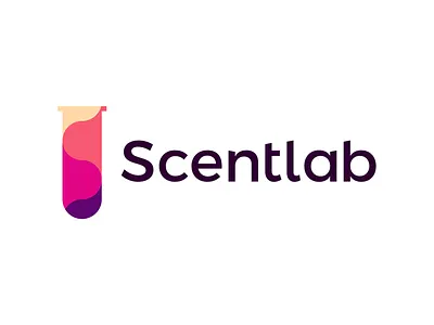 Scentlab, selective perfumery shop logo design aroma colorful creative fashion flat 2d geometric fragrance fragrant essential oils lab laboratory letter mark logo logo design monogram parfum parfume perfumes perfume perfumer perfumery s scent tube vial vector icon mark symbol