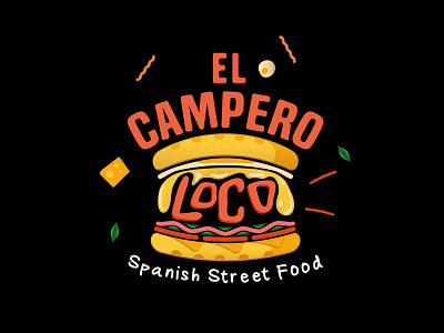 Food truck logo branding burguer design food food truck illustration logo