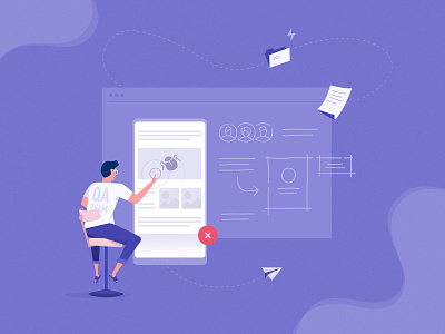 Happy tester's day! design holiday illustration o2d outline2design qa tester ui ux webdesign