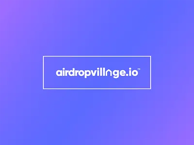Airdropvillage.io Crypto Logo airdrop airdropvillage.io branding idenity clean concept crypto crypto currency cryptologos gradient logo