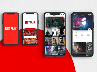 Netflix iOS Mobile Redesign. app mobile netflix ui