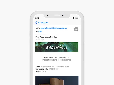 Email Receipt 017 17 concept dailyui design email receipt sketch ui ux